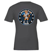 Load image into Gallery viewer, Detroit Fresh Deli Lady Lions T-shirt | Casual Graphic Tee | Trendy Women's Shirt | Comfortable Everyday T-shirt | Sporty Crewneck Top