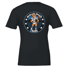 Load image into Gallery viewer, Detroit Fresh Deli Lady Lions T-shirt | Casual Graphic Tee | Trendy Women's Shirt | Comfortable Everyday T-shirt | Sporty Crewneck Top