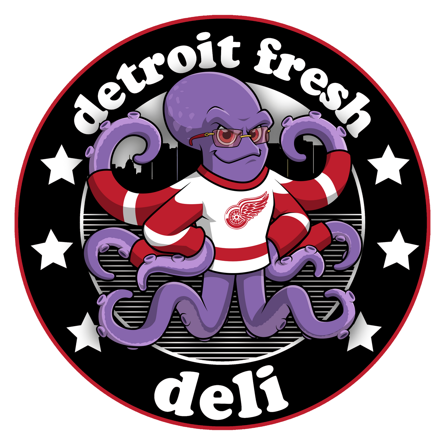 detroit fresh deli redwings unisex hoodie | casual graphic hoodie | trendy unisex pullover | comfortable everyday hoodie | sporty streetwear hoodie
