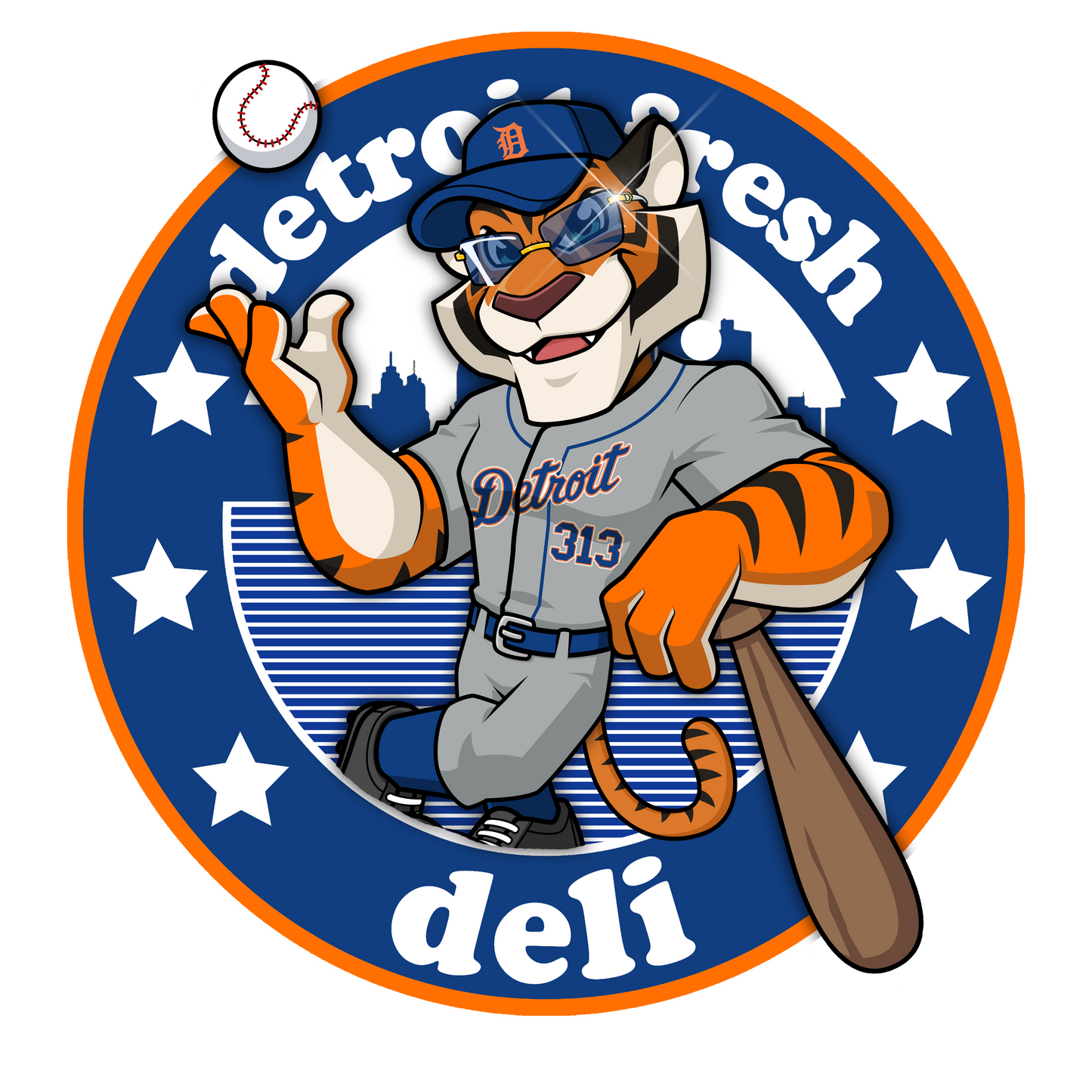 detroit fresh deli tigers away unisex t-shirt | casual graphic tee | trendy unisex shirt | comfortable everyday t-shirt | sporty crewneck top
