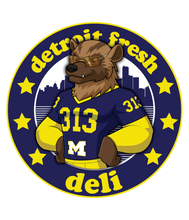 Load image into Gallery viewer, Detroit Fresh Deli The Wolverines Unisex Hoodie | Cozy Graphic Hoodie | Trendy Unisex Pullover | Casual Sports Hoodie | Comfortable Everyday Hoodie