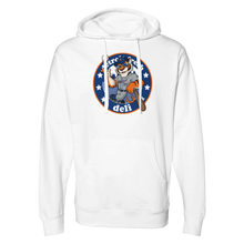 Load image into Gallery viewer, Detroit Fresh Deli Tigers Away Hoodie | Cozy Graphic Hoodie | Trendy Unisex Pullover | Casual Sports Hoodie | Comfortable Everyday Hoodie