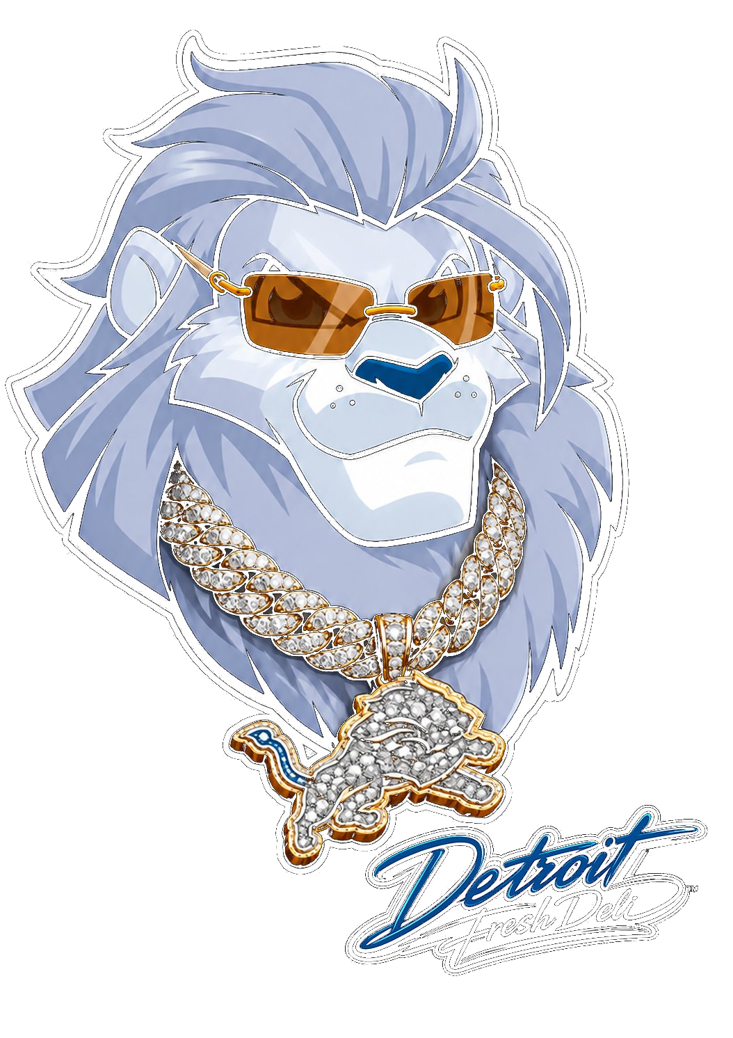 the lion bling hoodie