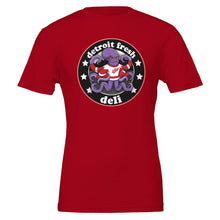 Load image into Gallery viewer, Detroit Fresh Deli Redwings Unisex T-shirt combines comfort and bold style, perfect for casual wear and showing team pride
