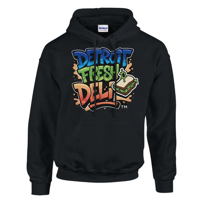Detroit Fresh Deli Unisex Pullover Hoodie | Detroit streetwear pullover hoodie | Detroit Fresh Deli unisex hoodie | urban Detroit casual hoodie | premium unisex pullover hoodie Detroit