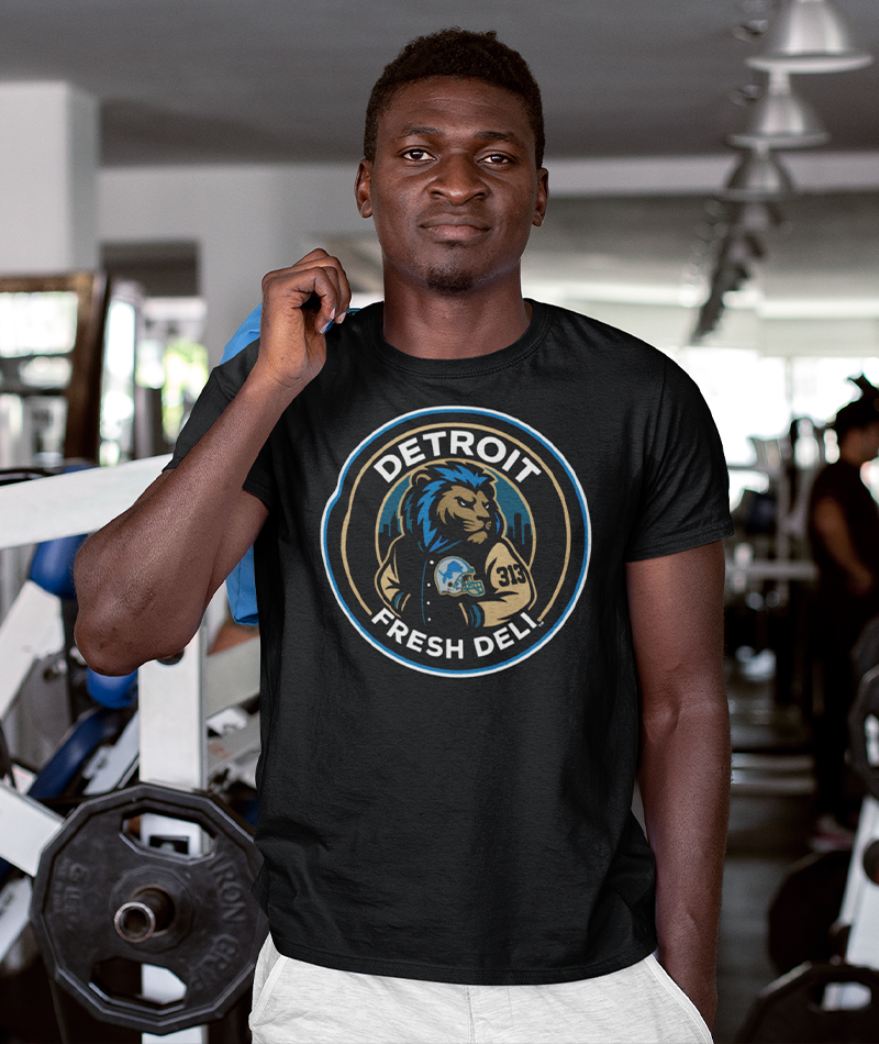 detroit fresh deli detroit lion fresh deli unisex crewneck t-shirt | detroit sports crewneck | lions fan unisex tee | fresh deli detroit shirt | motor city crewneck t-shirt
