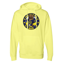 Load image into Gallery viewer, Detroit Fresh Deli The Wolverines Unisex Hoodie | Cozy Graphic Hoodie | Trendy Unisex Pullover | Casual Sports Hoodie | Comfortable Everyday Hoodie
