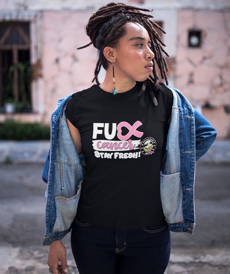 detroit fresh deli fuck cancer stay fresh unisex crewneck t-shirt | detroit awareness crewneck | unisex fight cancer shirt | stay fresh anti-cancer t-shirt | fresh deli support tee