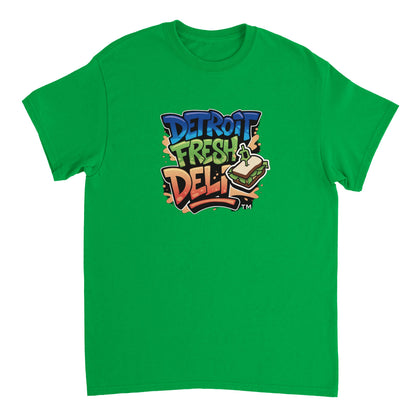 Detroit Fresh Deli Unisex Crewneck T-Shirt | Detroit Fresh Deli streetwear t shirt | Detroit urban crewneck tee | premium unisex Detroit t shirt | casual street style crewneck tee
