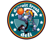 Load image into Gallery viewer, Detroit Fresh Deli Pistons Teal Unisex Hoodie | Casual Graphic Hoodie | Trendy Unisex Pullover | Comfortable Everyday Hoodie | Sporty Streetwear Hoodie
