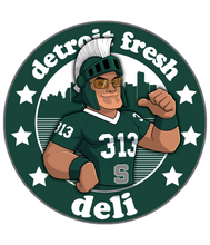 Load image into Gallery viewer, Detroit Fresh Deli Spartans Unisex Hoodie | Casual Graphic Hoodie | Trendy Unisex Pullover | Comfortable Everyday Hoodie | Sporty Streetwear Hoodie
