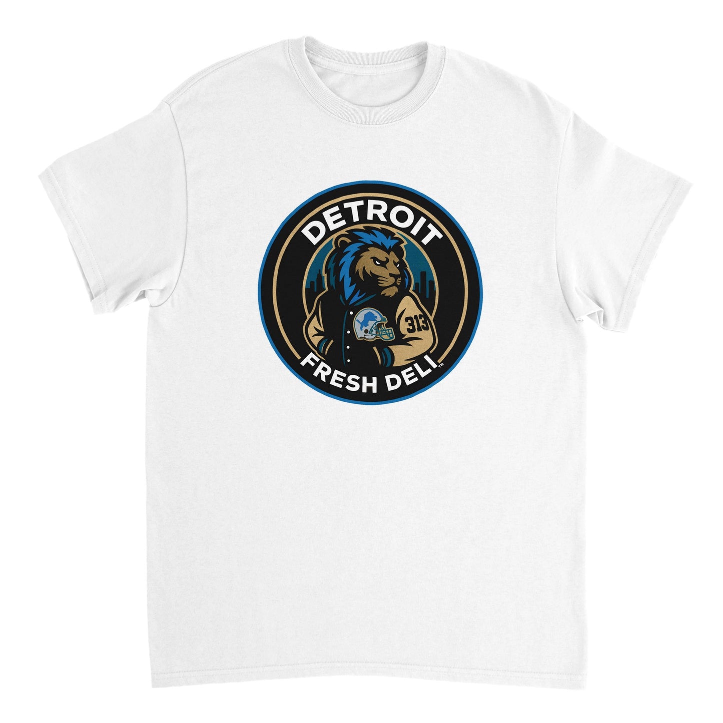 detroit fresh deli detroit lion fresh deli unisex crewneck t-shirt | detroit sports crewneck | lions fan unisex tee | fresh deli detroit shirt | motor city crewneck t-shirt