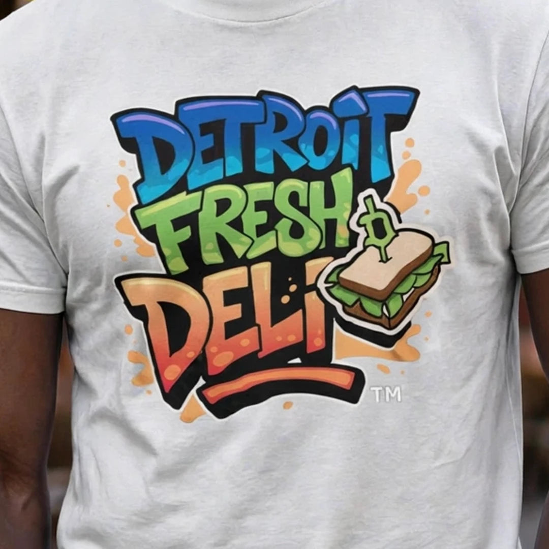 Detroit Fresh Deli Crewneck T-Shirt logo