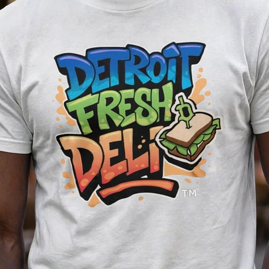 Detroit Fresh Deli Crewneck T-Shirt logo