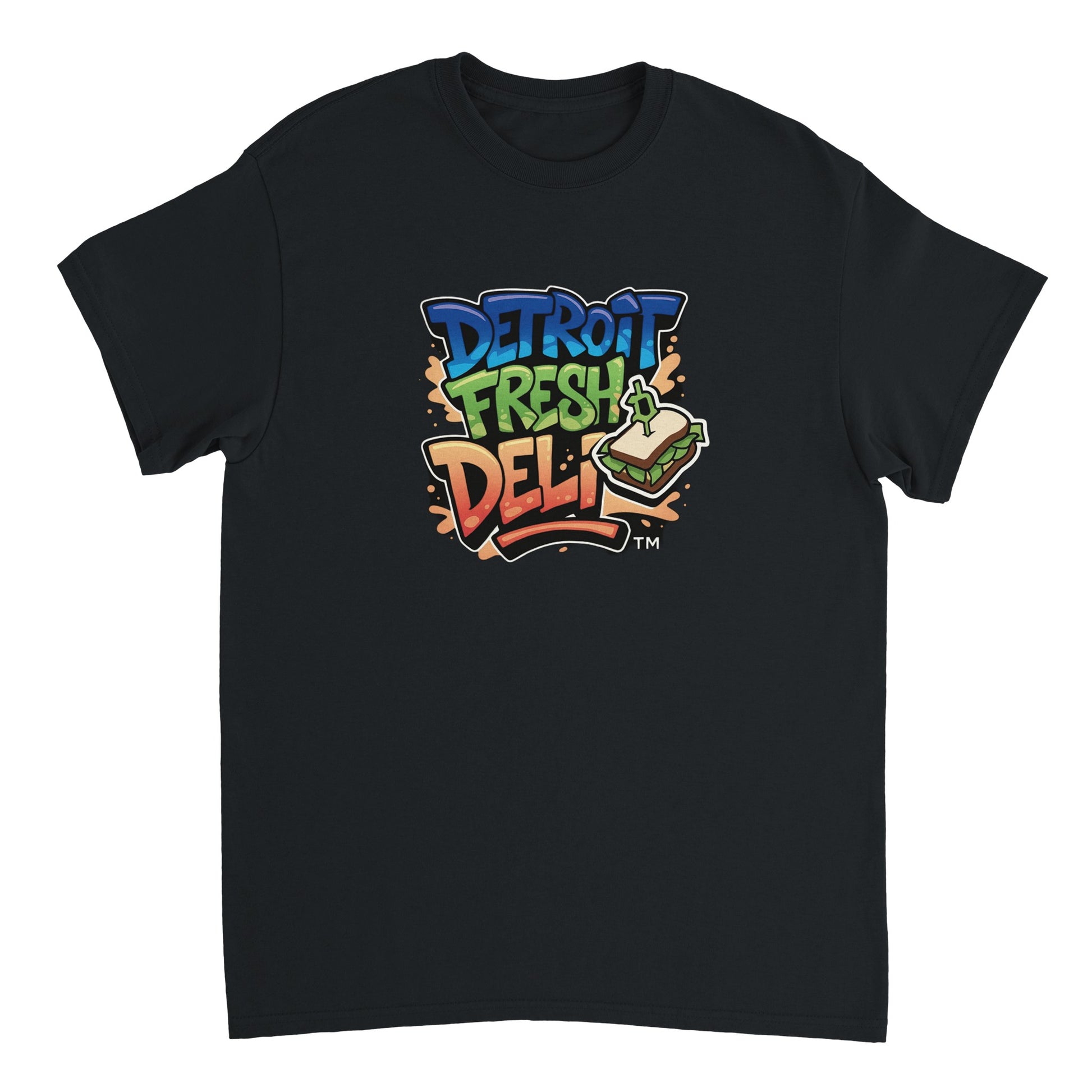 Detroit Fresh Deli Unisex Crewneck T-Shirt | Detroit Fresh Deli streetwear t shirt | Detroit urban crewneck tee | premium unisex Detroit t shirt | casual street style crewneck tee