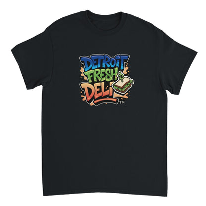 Detroit Fresh Deli Unisex Crewneck T-Shirt | Detroit Fresh Deli streetwear t shirt | Detroit urban crewneck tee | premium unisex Detroit t shirt | casual street style crewneck tee