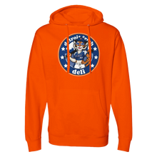 Load image into Gallery viewer, Detroit Fresh Deli Lady Tiger Midweight Hooded Sweatshirt | Women's Cozy Tiger Hoodie | Trendy Hooded Pullover | Casual Graphic Sweatshirt | Comfortable Winter Hoodie
