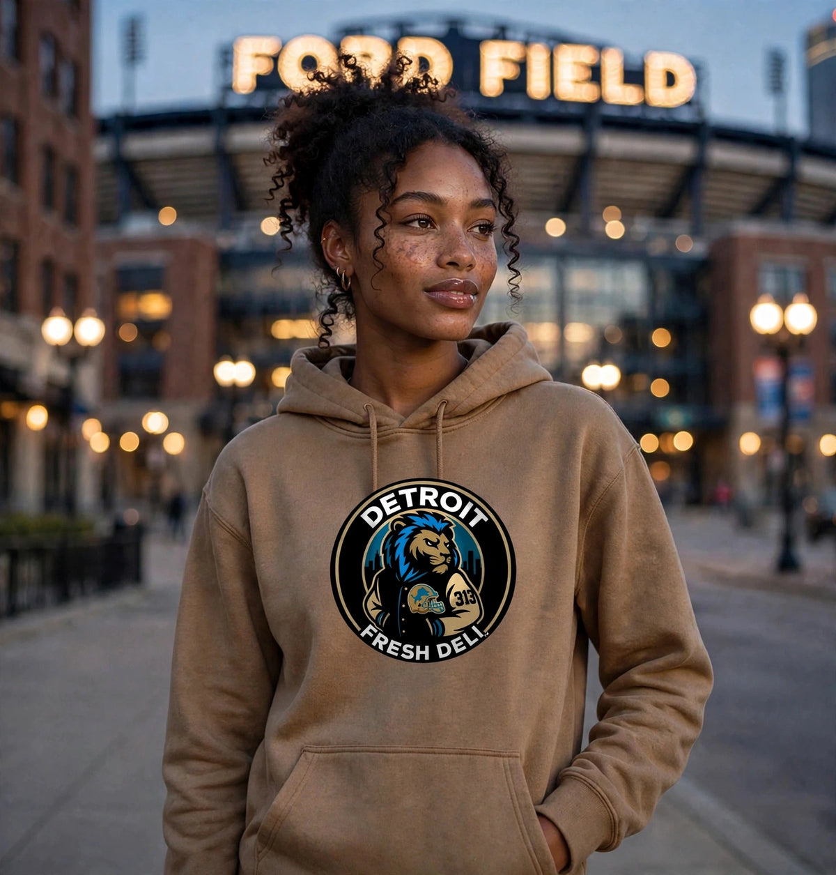 letterman lion hoodie