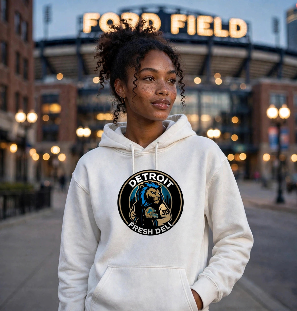 letterman lion hoodie