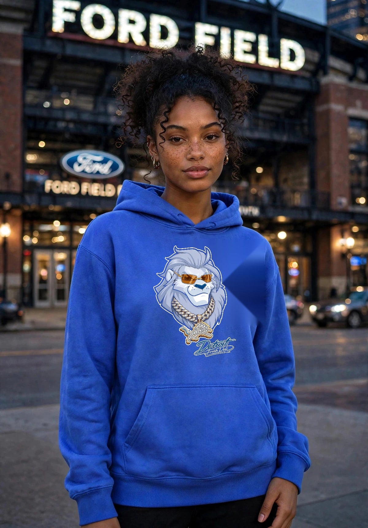 the lion bling hoodie