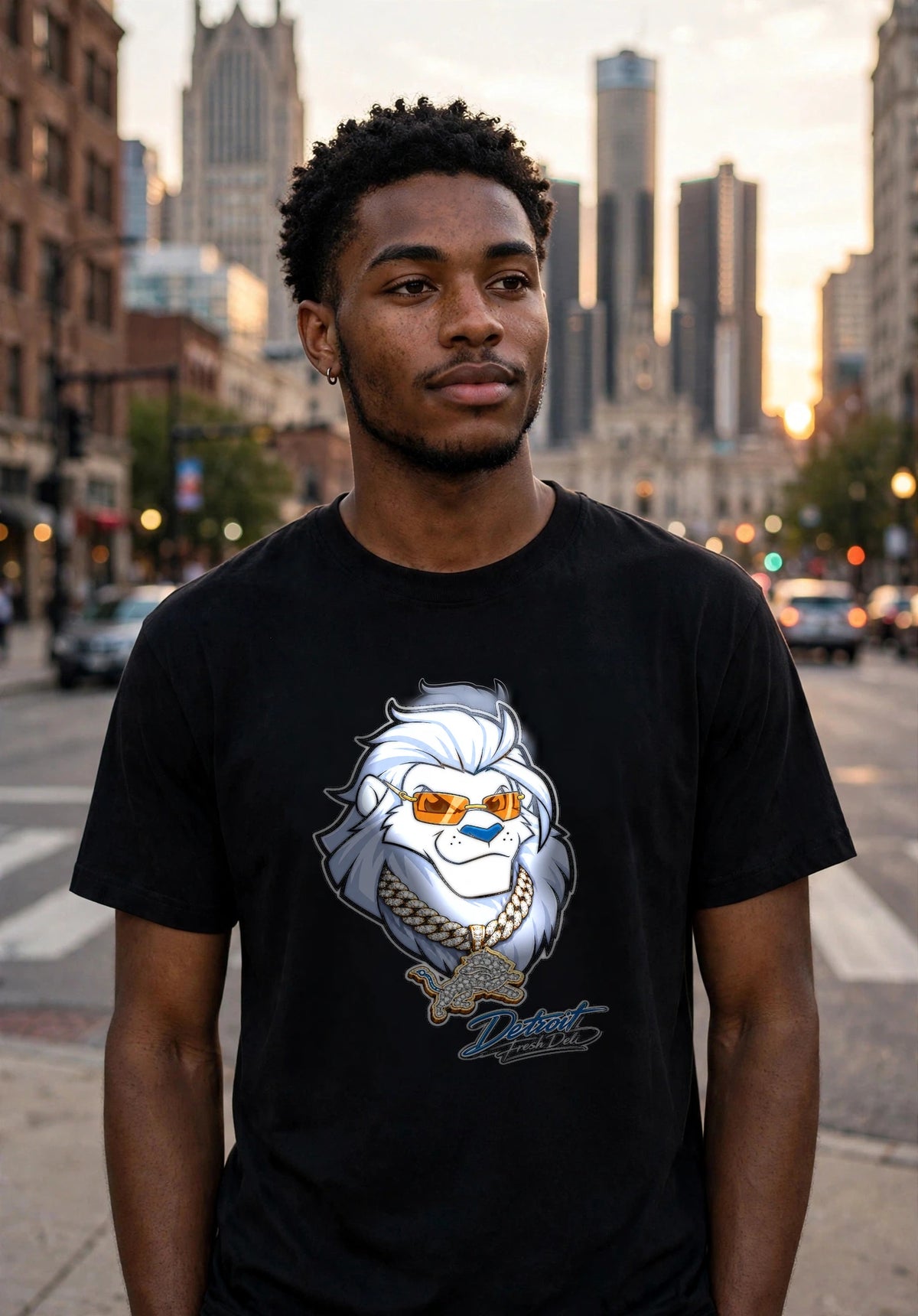 the lion bling t-shirt