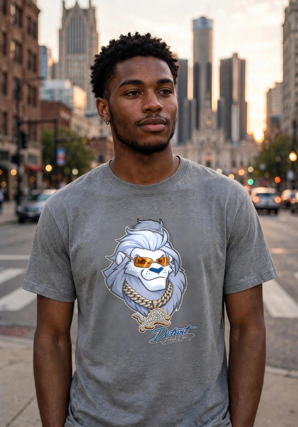 the lion bling t-shirt