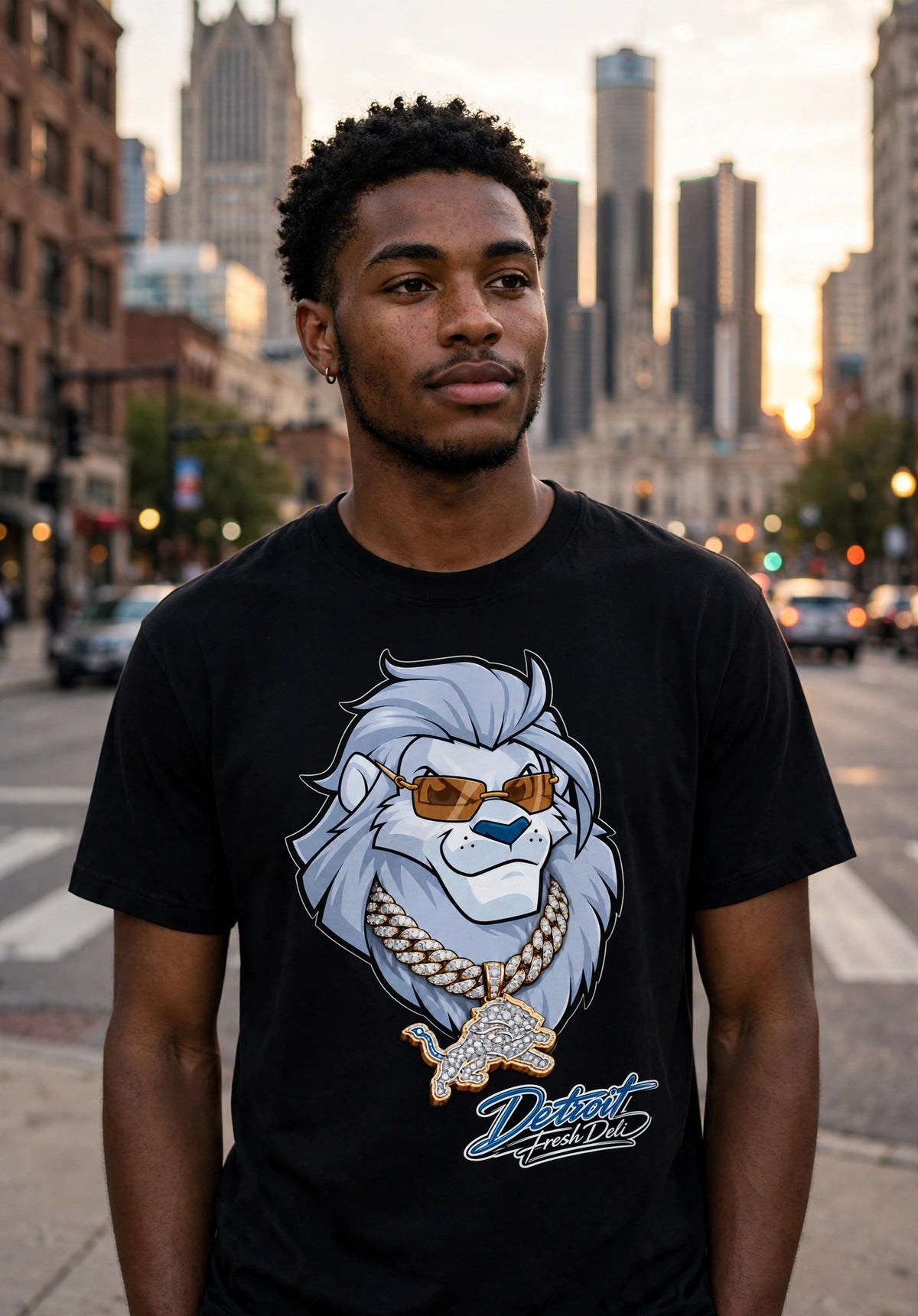 the lion bling t-shirt