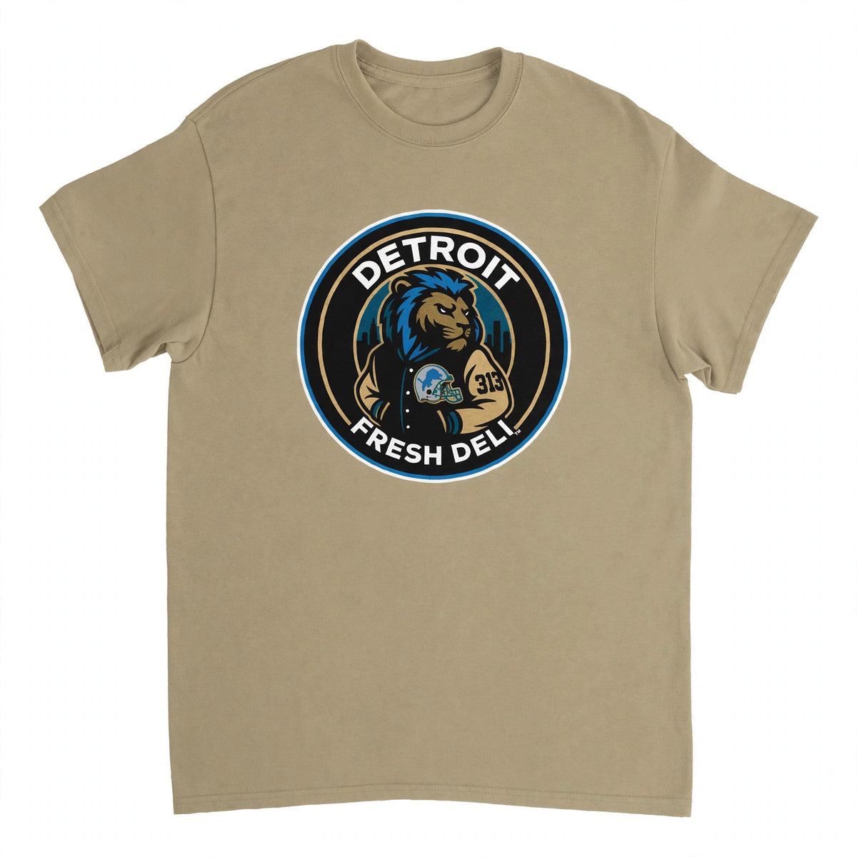 lions letterman t-shirt